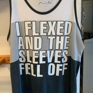 Men’s Miami Style tank top. Muscle size small